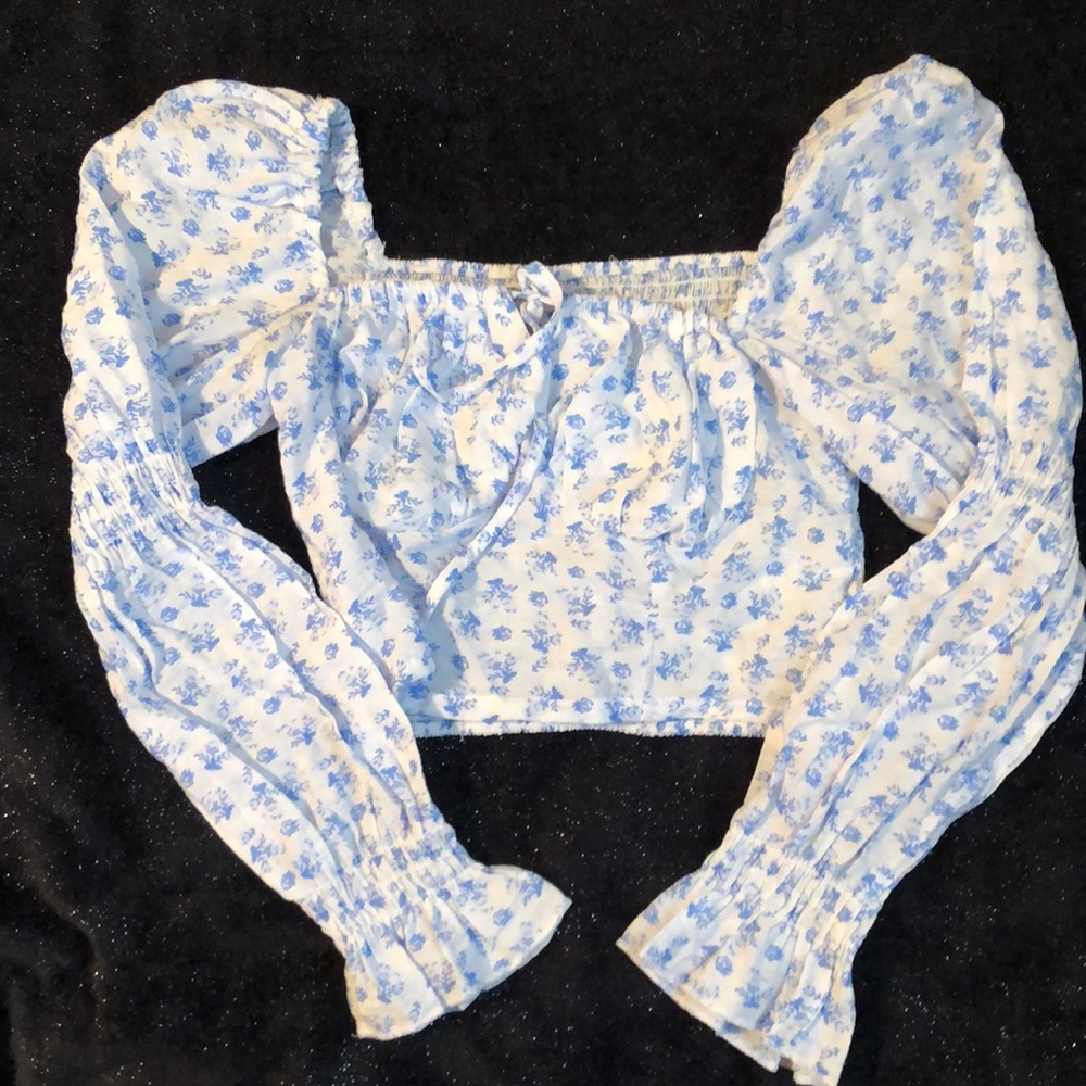 Floral Print Long Sleeve Top